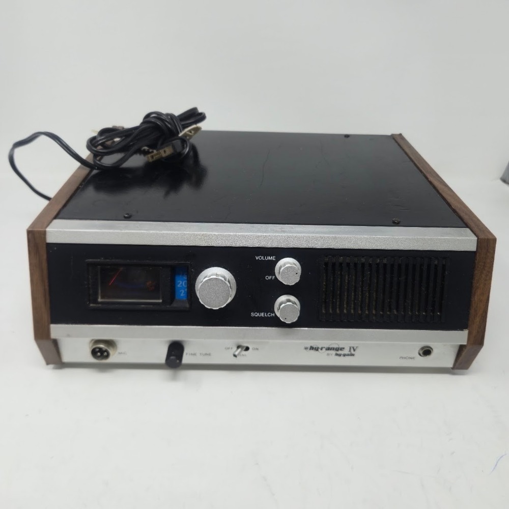 1975 Vintage Hy-Gain Hy-Range IV 23 Channel Base CB Station Radio WORKS GREAT